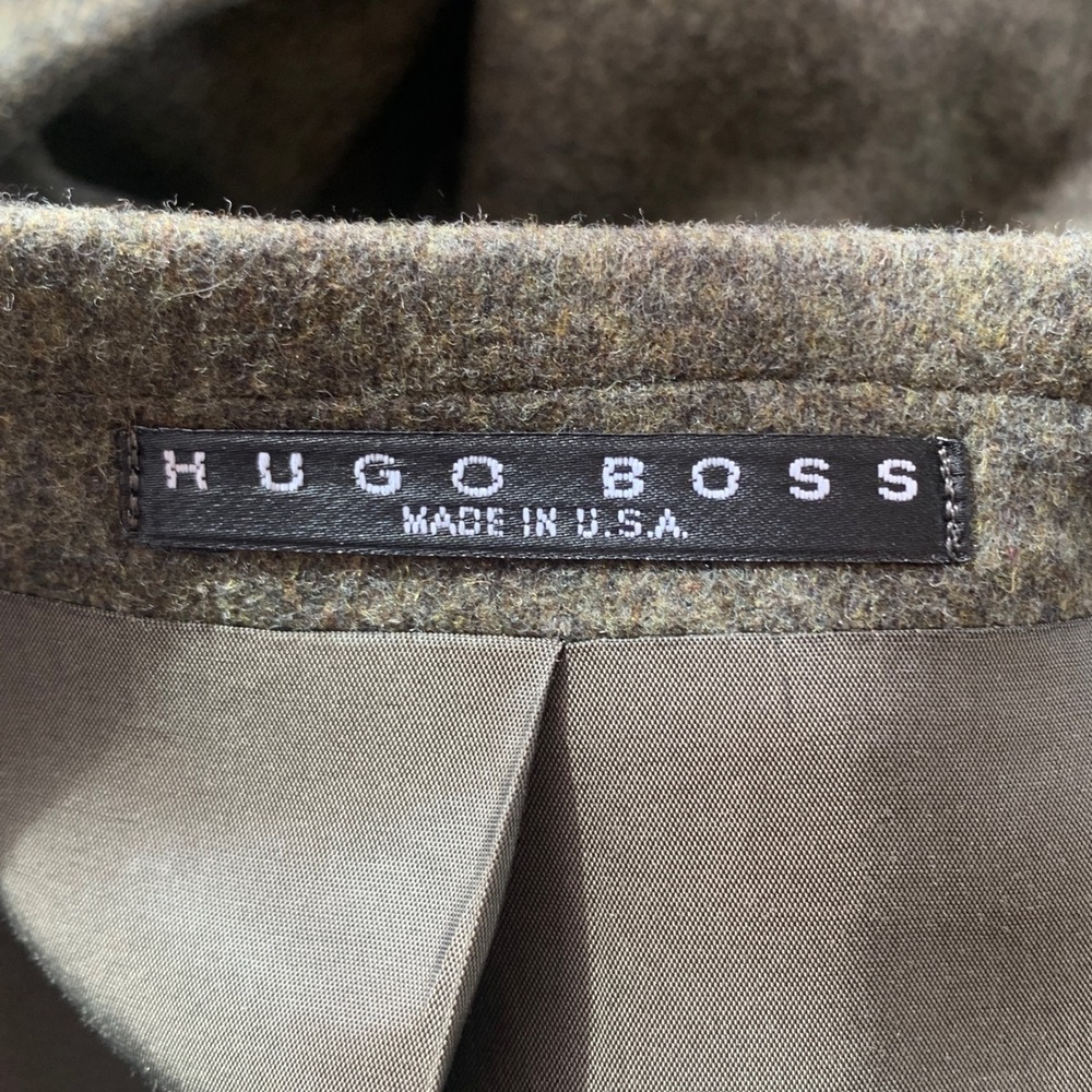Hugo Boss Sport Coat Mens 42R Olive Original Loden Wool Made USA Heritage Alpine - Picture 6 of 13